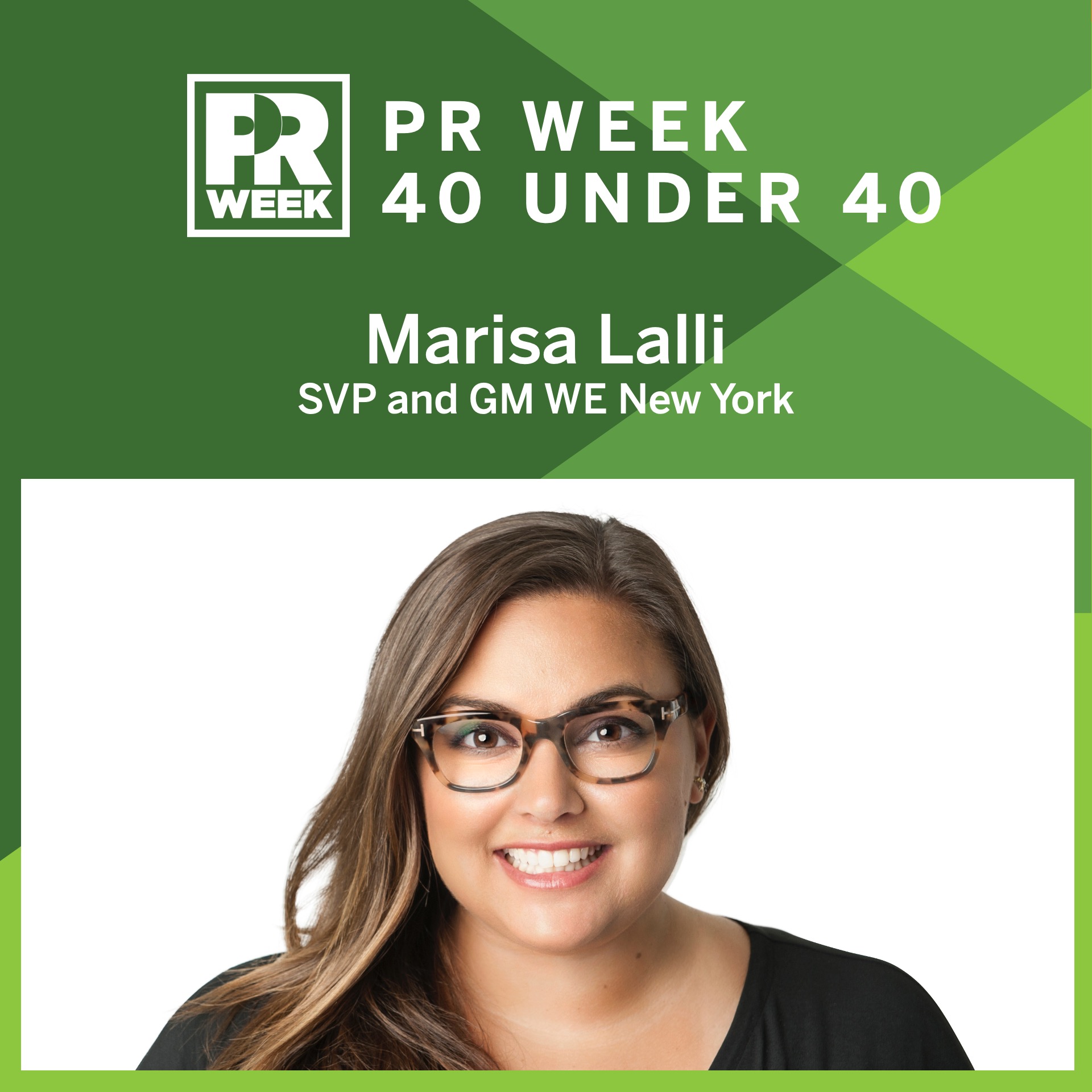 PR 40 under 40 Marisa Lalli Award