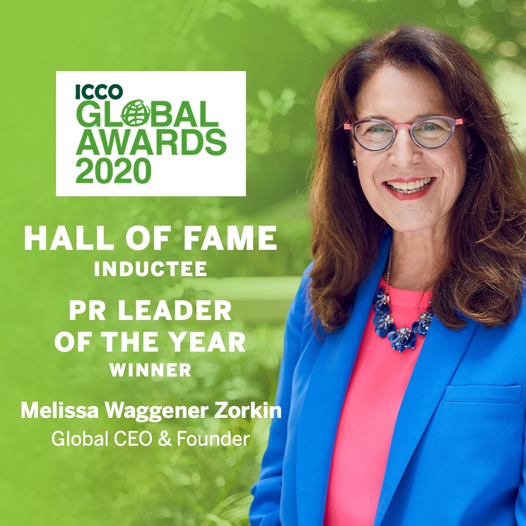 ICCO Global Awards 2020 Hall of Fame Inductee PR Leader of the Year Winner Melissa Waggener