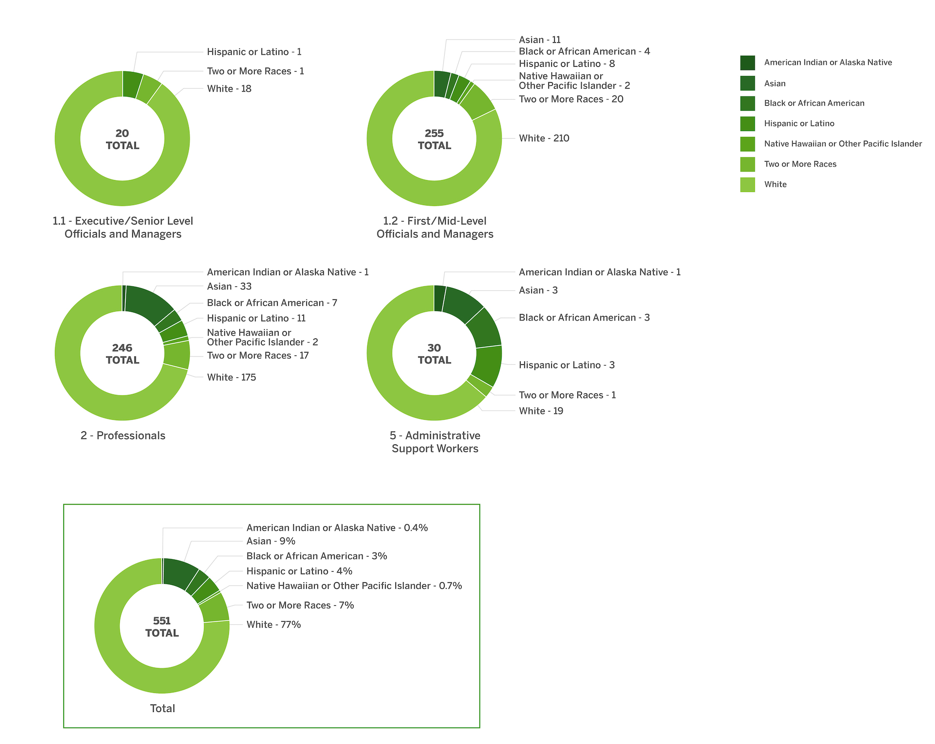 EEOC Race/Ethnicity Data by Level