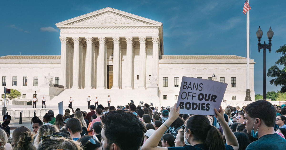 Protest in front of the supreme court