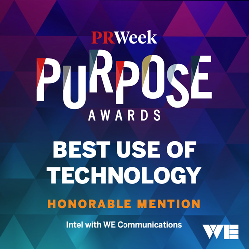 PR Week Purpose Awards Best Use of Technology Honorable Mention